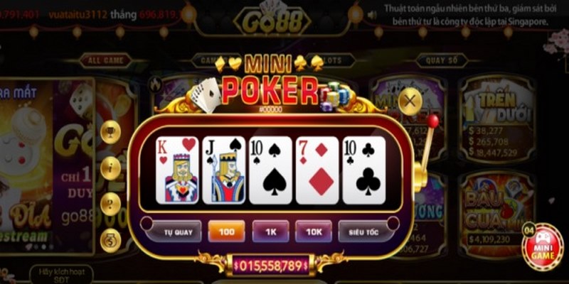 Go88_Tìm Hiểu Trò Chơi Mini Poker Và Kinh Nghiệm Chơi